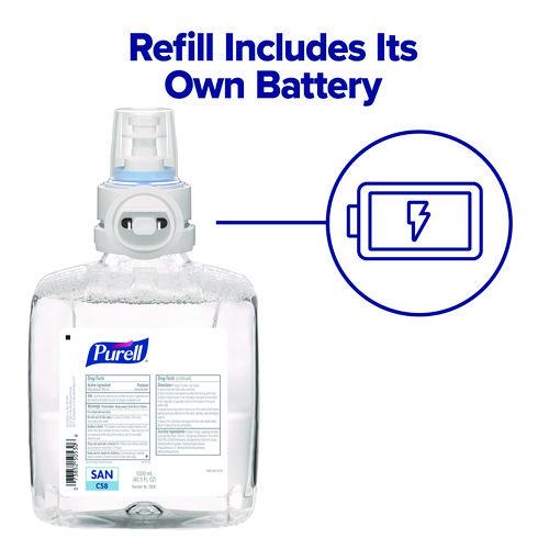 Image of PURELL® 7418-DS Cs8 Hand Sanitizer Floor Stand With Dispenser, 1,200 Ml, 13.5 X 5 X 28.5, Graphite