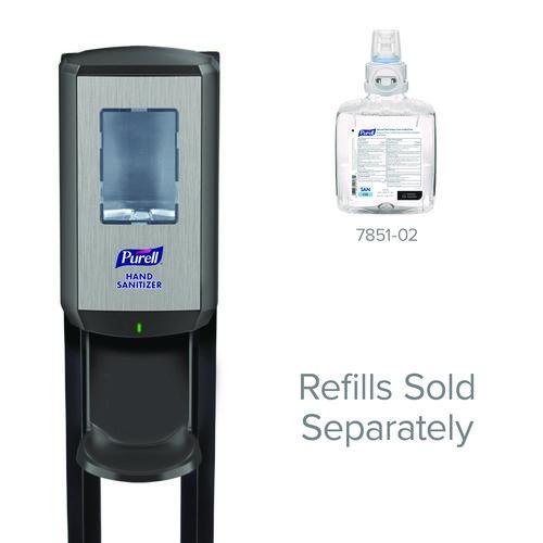 Image of PURELL® 7418-DS Cs8 Hand Sanitizer Floor Stand With Dispenser, 1,200 Ml, 13.5 X 5 X 28.5, Graphite