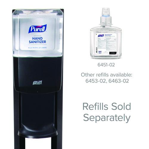 Image of PURELL® 7216-DS Es6 Hand Sanitizer Floor Stand With Dispenser, 1,200 Ml, 13.5 X 5 X 28.5, Graphite/silver