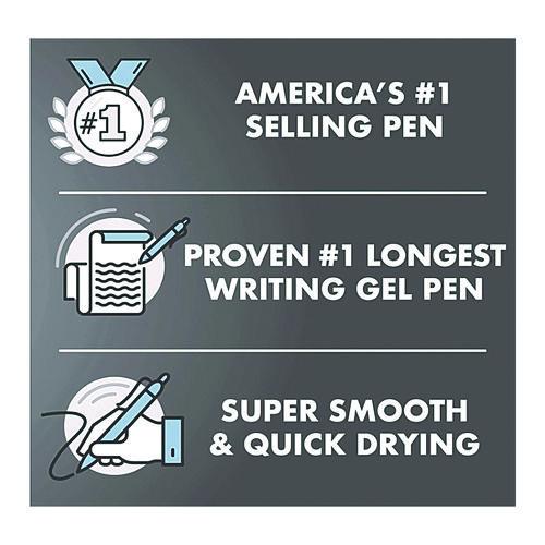 Image of Pilot® 31298 G2 Premium Gel Pen, Retractable, Extra-Fine 0.5 mm, Blue Ink, Smoke/Blue Barrel, 5/Pack