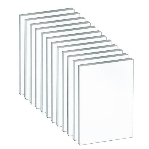 Image of TOPS 74716 Second Nature Recycled Unruled Memo Pads, Unruled, (100) White 4 x 6 Sheets, 12/Pack