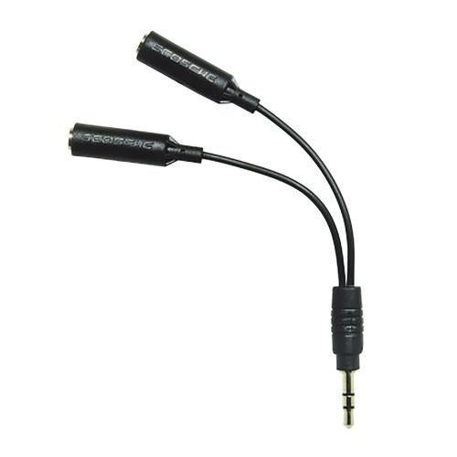 Image of Scosche® IUHPS TuneShare 3.5 mm to 3.5 mm Audio Splitter, Black