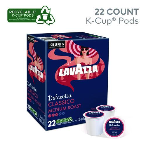Image of Lavazza 5000382576 Classico Coffee K-Cups, 22/Box