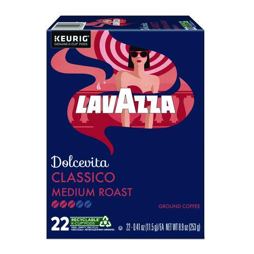 Image of Lavazza 5000382576 Classico Coffee K-Cups, 22/Box
