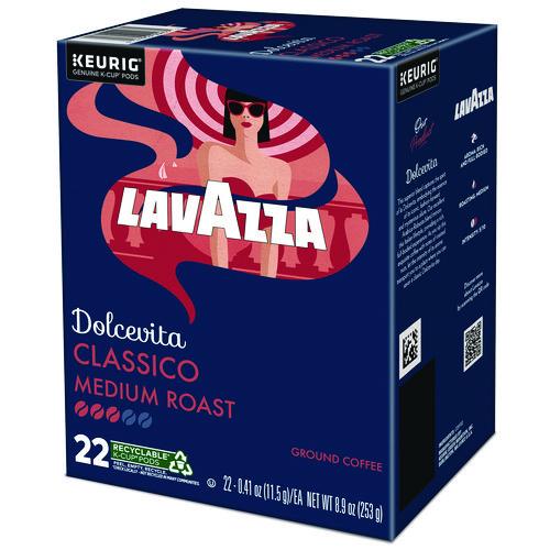 Image of Lavazza 5000382576 Classico Coffee K-Cups, 22/Box