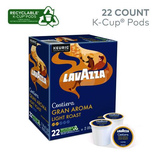 Image of Lavazza 5000382578 Gran Aroma Coffee K-Cups, 22/Box