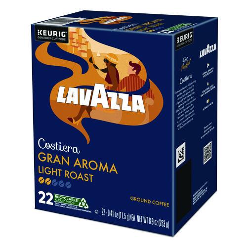 Image of Lavazza 5000382578 Gran Aroma Coffee K-Cups, 22/Box