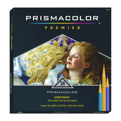 Image of Prismacolor® 02427 Verithin Colored Pencils, Assorted Lead and Barrel Colors, 24/Set