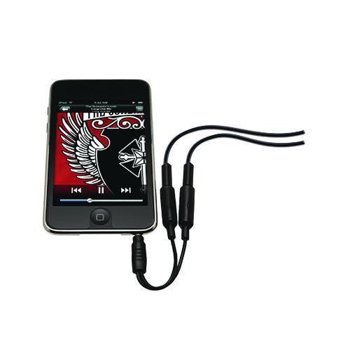 Image of Scosche® IUHPS TuneShare 3.5 mm to 3.5 mm Audio Splitter, Black