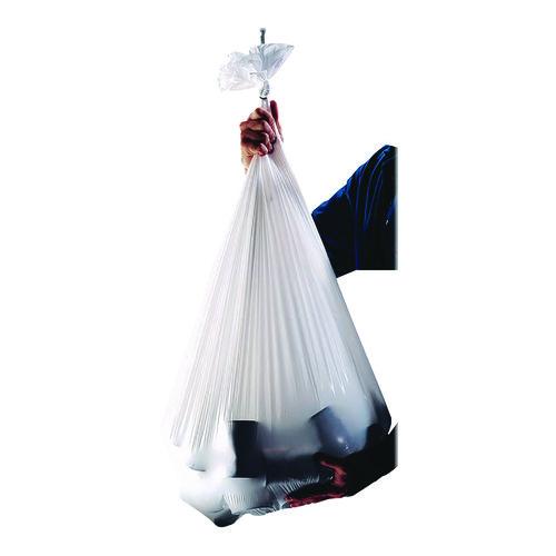 Image of Heritage H4832HC R01 Linear Low-Density Can Liners, 16 gal, 0.7 mil, 24" x 32", Clear, Interleaved Roll, 500/Carton