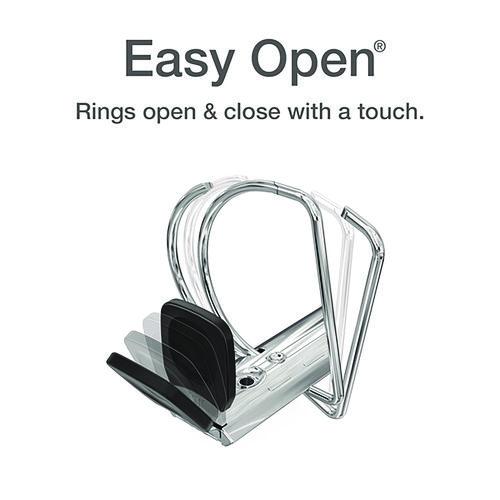 Image of Cardinal® 10320 Premier Easy Open Clearvue Locking Slant-D Ring Binder, 3 Rings, 2" Capacity, 11 X 8.5, White