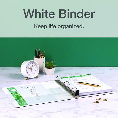 Image of Cardinal® 10320 Premier Easy Open Clearvue Locking Slant-D Ring Binder, 3 Rings, 2" Capacity, 11 X 8.5, White