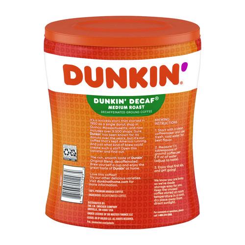 Image of Dunkin'® 8133401293 Original Blend Decaf Coffee, 30 oz Canister