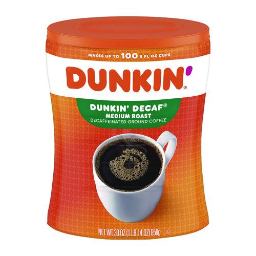 Image of Dunkin'® 8133401293 Original Blend Decaf Coffee, 30 oz Canister