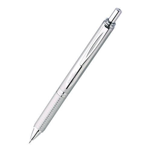 Image of Pentel® BL407BP EnerGel Alloy RT Gel Pen, Retractable, Medium 0.7 mm, Black Ink, Polished Aluminum Barrel