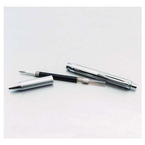 Image of Pentel® BL407BP EnerGel Alloy RT Gel Pen, Retractable, Medium 0.7 mm, Black Ink, Polished Aluminum Barrel
