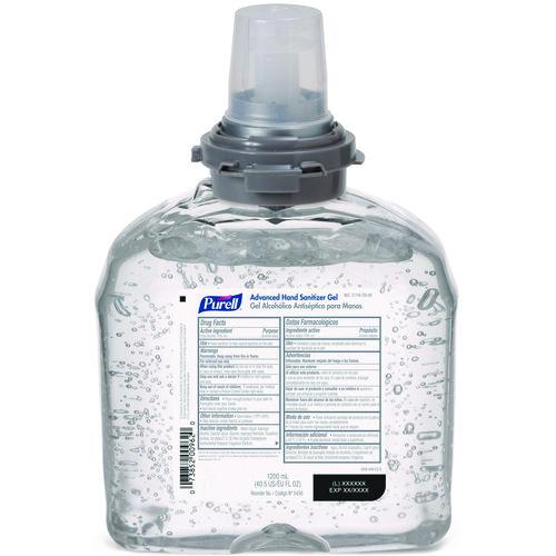 Image of PURELL® 5456-04 Advanced Hand Sanitizer TFX Refill, Gel, 1,200 mL, Unscented