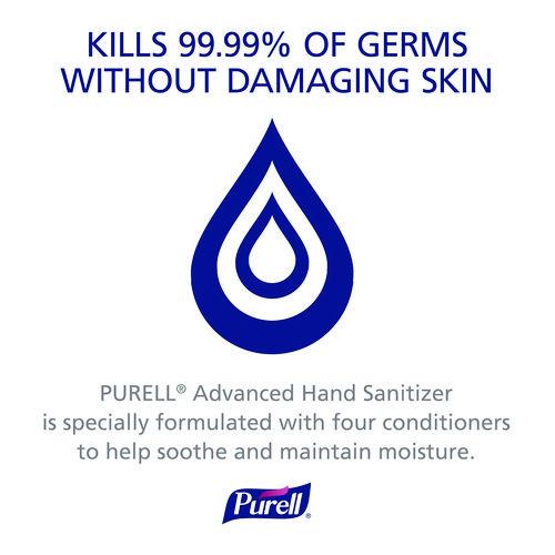 Image of PURELL® 5456-04 Advanced Hand Sanitizer TFX Refill, Gel, 1,200 mL, Unscented