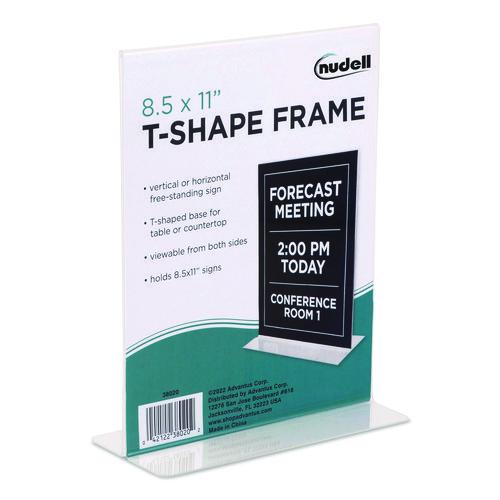 Image of NuDell 38020 Acrylic Sign Holder, 8.5" x 11", Clear