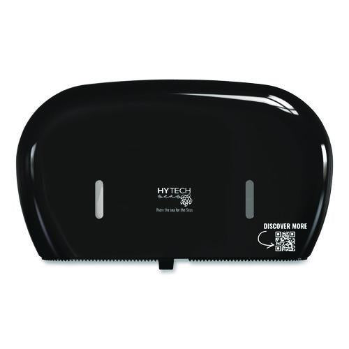 Image of Papernet® 419485 HyTech Seas Mini JRT Twin Dispenser, 5.5 x, 15.7 x 9.8, Black
