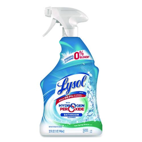 Image of LYSOL® Brand 19200-99828 Bathroom Cleaner with Hydrogen Peroxide, Cool Spring Breeze, 32 oz Trigger Spray Bottle