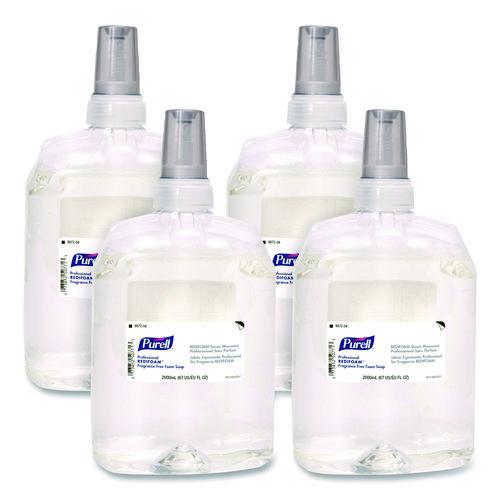 Image of PURELL® 8672-04 Professional REDIFOAM Foam Soap Refill, Fragrance-Free, 2,000 mL, 4/Carton