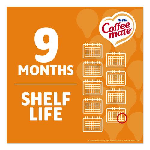 Image of Coffee mate® Liquid Coffee Creamer, Pumpkin Spice, 0.38 oz. Mini Cups, 50/Box