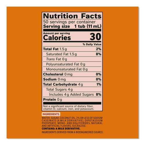 Image of Coffee mate® Liquid Coffee Creamer, Pumpkin Spice, 0.38 oz. Mini Cups, 50/Box