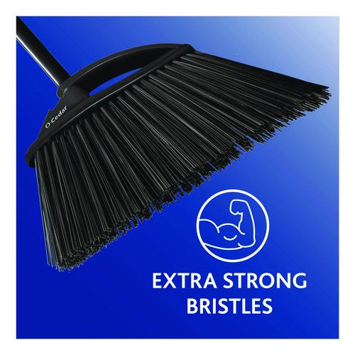 Image of O-Cedar® 168215EA Outdoor PowerCorner Angle Broom, 55" Length, Black/Gray