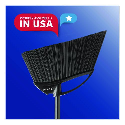 Image of O-Cedar® 168215EA Outdoor PowerCorner Angle Broom, 55" Length, Black/Gray
