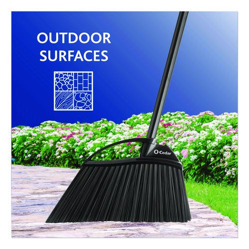 Image of O-Cedar® 168215EA Outdoor PowerCorner Angle Broom, 55" Length, Black/Gray
