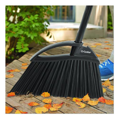 Image of O-Cedar® 168215EA Outdoor PowerCorner Angle Broom, 55" Length, Black/Gray