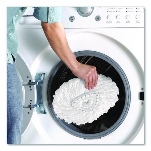 Image of O-CedarÂ® EZWring Spin Mop Refill, Microfiber, Custom Size for EZ Wring Mop Systems, White, 2/Pack