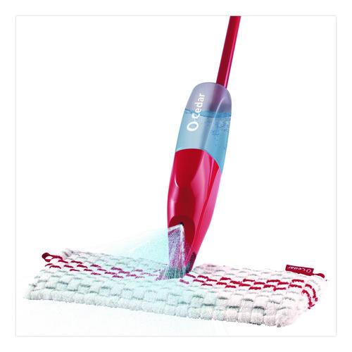 Image of O-Cedar® 173563 ProMist MAX Spray Mop, Red/White/Gray Microfiber Head, 48" Red/Black/Gray Plastic Handle, 4/Carton