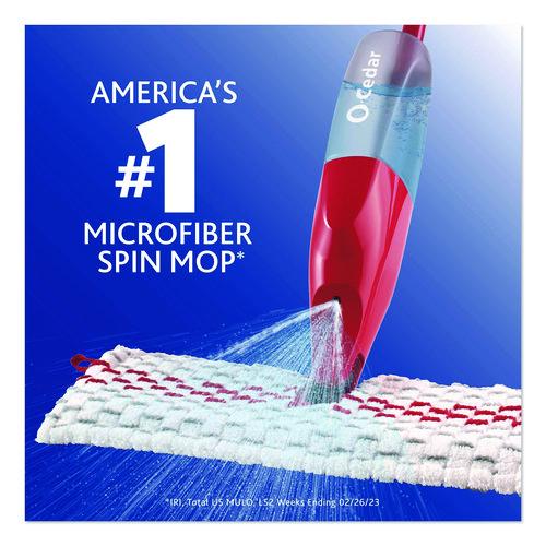 Image of O-Cedar® 173563EA ProMist MAX Spray Mop, Red/White/Gray Microfiber Head, 48" Red/Black/Gray Plastic Handle