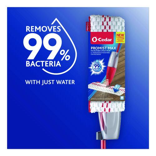 Image of O-Cedar® 173563EA ProMist MAX Spray Mop, Red/White/Gray Microfiber Head, 48" Red/Black/Gray Plastic Handle
