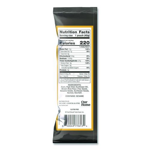 Image of Food Should Taste Good 9776131 Tortilla Chips, Multigrain with Sea Salt, 1.5 oz., 24/Carton