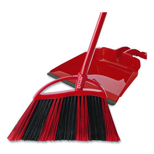 Image of O-Cedar® 172134EA One Sweep LG Broom with Dustpan, 57" Length, Red/Black/Gray