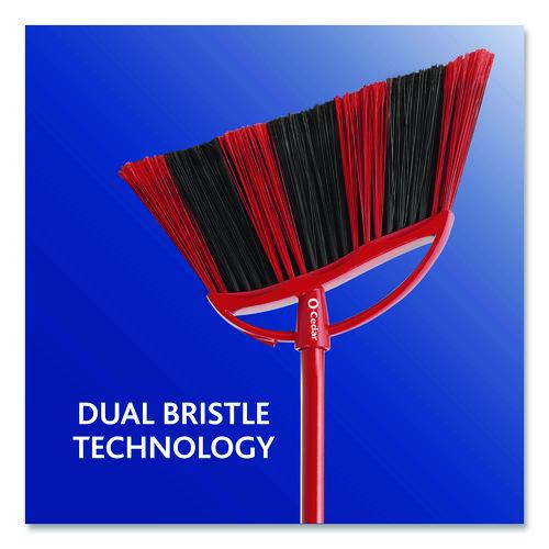 Image of O-Cedar® 172134EA One Sweep LG Broom with Dustpan, 57" Length, Red/Black/Gray