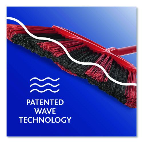 Image of O-Cedar® 172134EA One Sweep LG Broom with Dustpan, 57" Length, Red/Black/Gray