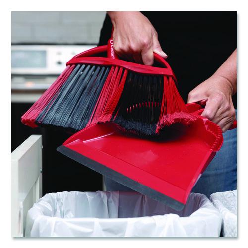 Image of O-Cedar® 172134EA One Sweep LG Broom with Dustpan, 57" Length, Red/Black/Gray