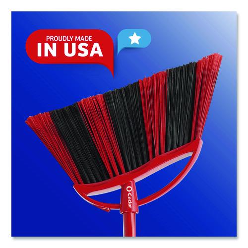 Image of O-Cedar® 172134EA One Sweep LG Broom with Dustpan, 57" Length, Red/Black/Gray