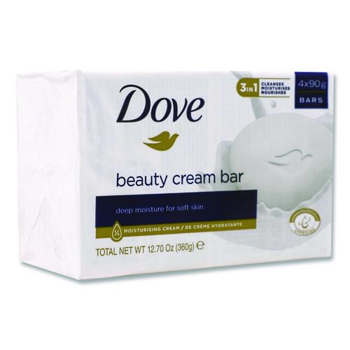Image of Dove® CB370944 Moisturizing Bar Soap, Pleasant Scent, 3.15 Oz, 48/carton