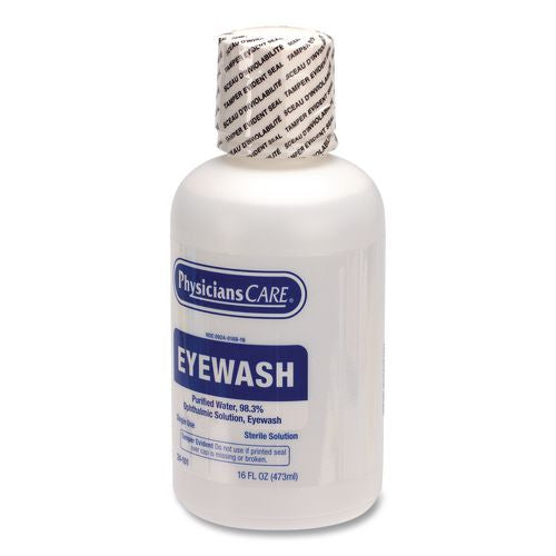 Image of PhysiciansCare® by First Aid Only® 90546 Eye Wash, 16 oz Bottle, 12/Carton