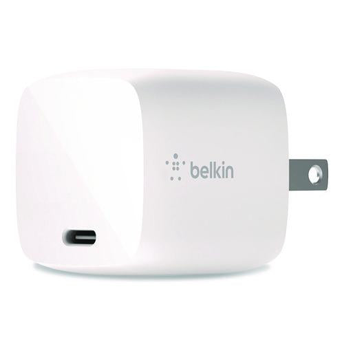 Image of Belkin® WCA005DQ1MWH-B5 BOOST CHARGE USB-C PD 3.0 PPS Wall Charger + USB-C to Lightning Cable, White