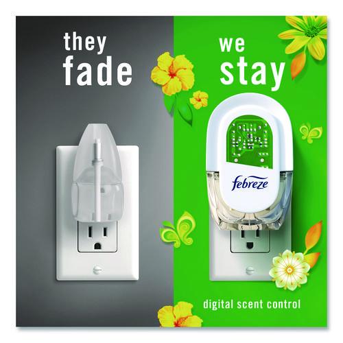 Image of FebrezeÂ® PLUG Air Freshener Warmer Starter Kit, Clear/White, with (2) Gain Original Refills