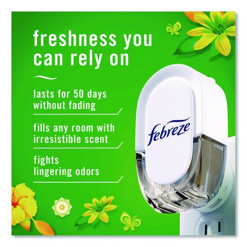 Image of FebrezeÂ® PLUG Air Freshener Warmer Starter Kit, Clear/White, with (2) Gain Original Refills