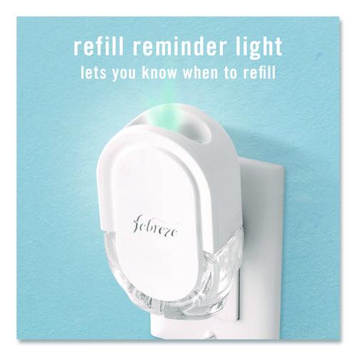 Image of FebrezeÂ® PLUG Air Freshener Warmer Starter Kit, Clear/White, with (2) Gain Original Refills