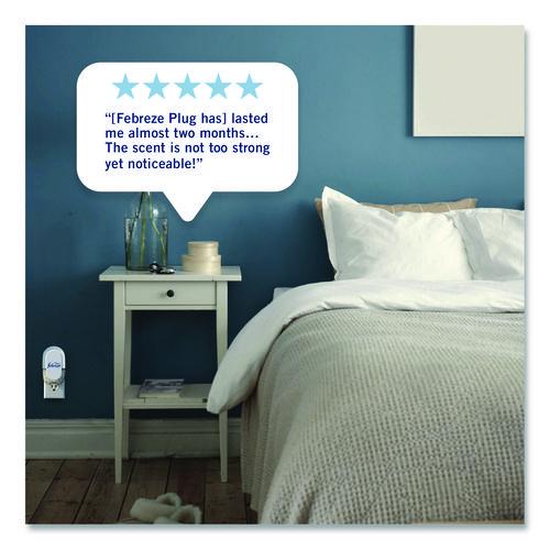 Image of Febreze® 4174 Air Freshener Warmer Starter Kit, Clear/White, with (2) Downy April Fresh Refills