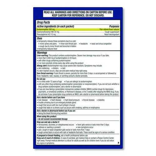 Image of Theraflu 64260603 Multi-Symptom Severe Cold Hot Liquid Powder, 6 Count